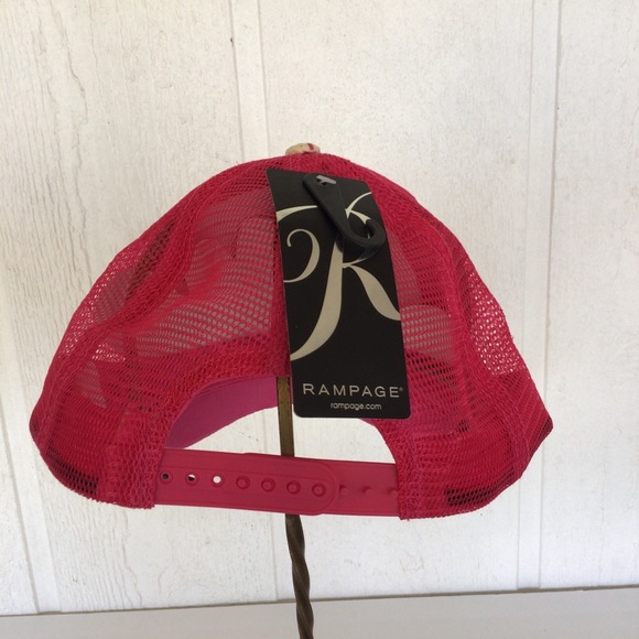 RAMPAGE PINEAPPLE PRINT BASEBALL TRUCKER HAT NWT - Picture 5 of 8